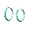 Beaded Hoop Earrings