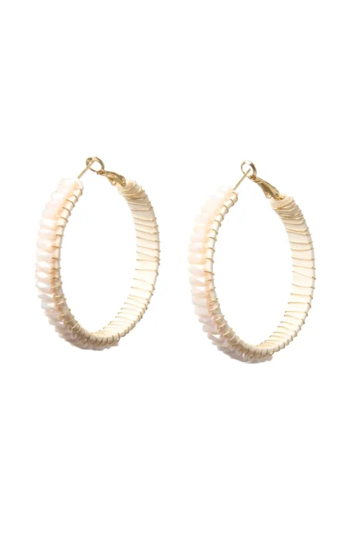 Beaded Hoop Earrings