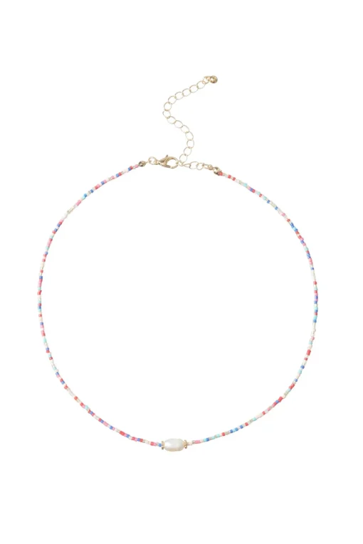 Beaded Pearl Necklace