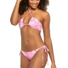 Island Blush Bandeau Halter Bikini Top
