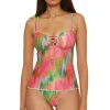 Kylam Lace-Up Tankini Top