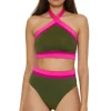 Monaco High Neck Bikini Top