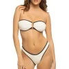 Ring Front Bandeau Bikini Top