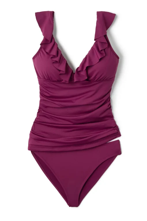 Ruffle Tankini Top