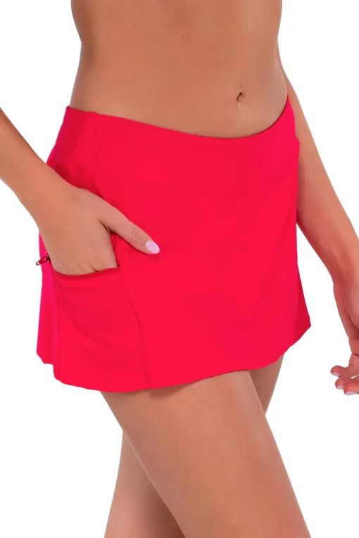 Sporty Skirted Hipster Bikini Bottom