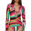 Swoop Lace-Up Long Sleeve Surfsuit