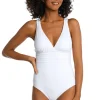 V-Neck Over The Shoulder One Piece Swimsuit