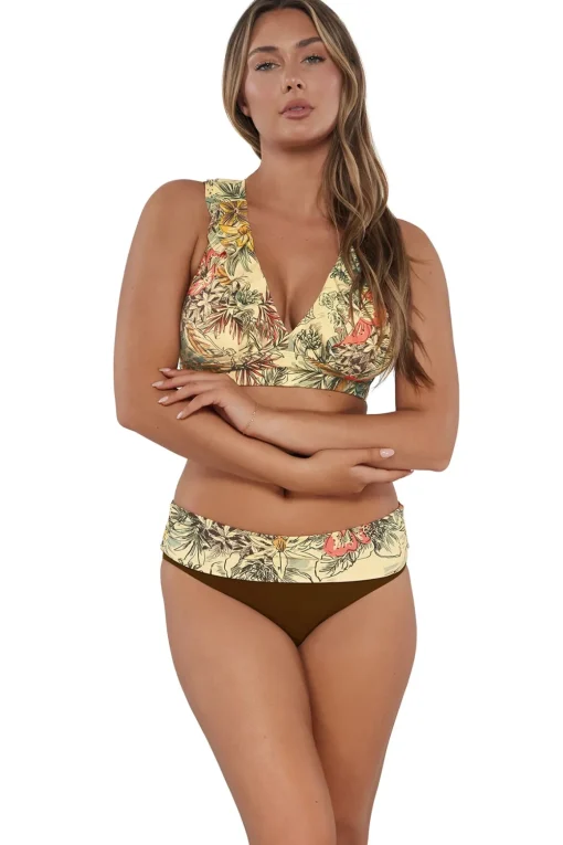 Willa Wireless Bralette Bikini Top (E-H Cup)