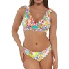 Willa Wireless Bralette Bikini Top (D+ Cup)