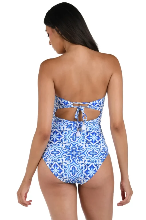 Alboran Sea Bandeau One Piece Swimsuit