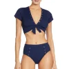 Amy Ribbed Raglan Bikini Top