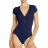 Amy Ribbed Raglan One Piece Swimsuit