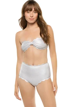 Antibes Sweetheart Scalloped Bandeau Bikini Top