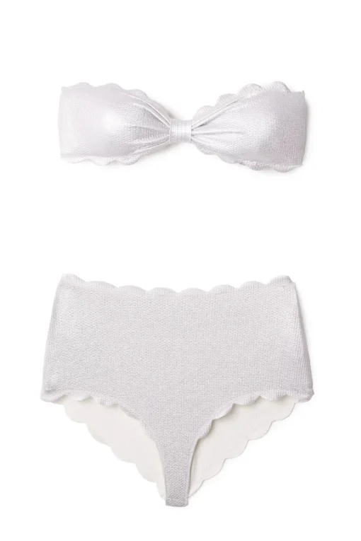 Antibes Sweetheart Scalloped Bandeau Bikini Top