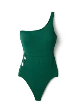 Asymmetrical Cutout One Piece Swimsuit