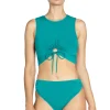 Aubrey High Neck Bikini Top
