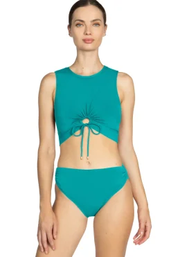 Aubrey High Neck Bikini Top