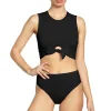 Ava High Neck Tank Bikini Top