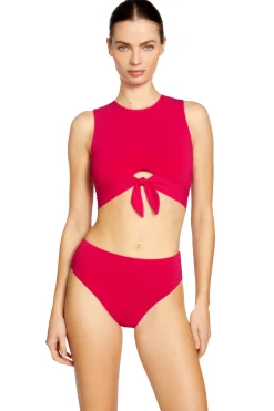 Ava High Neck Tank Bikini Top
