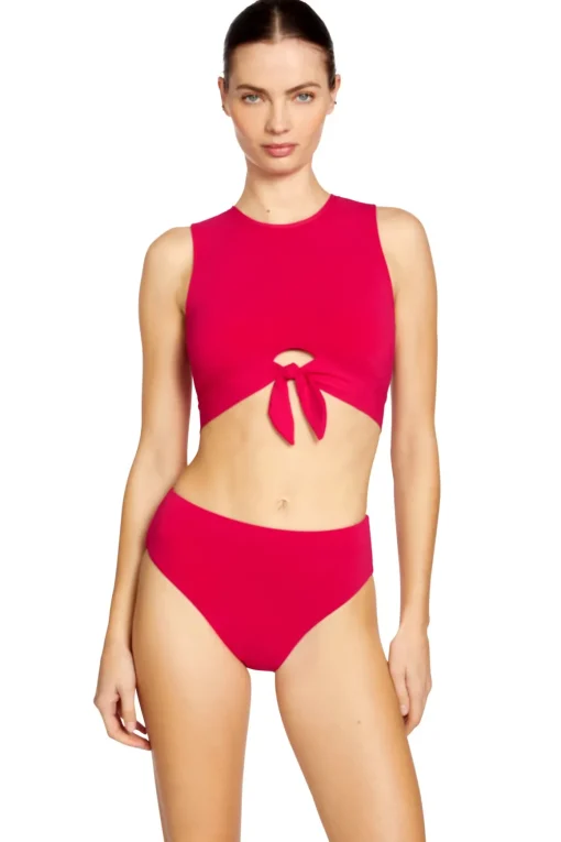 Ava High Neck Tank Bikini Top