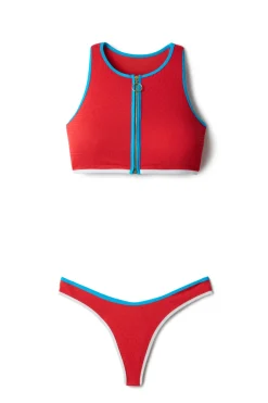 Beach Bound Zip Bikini Top
