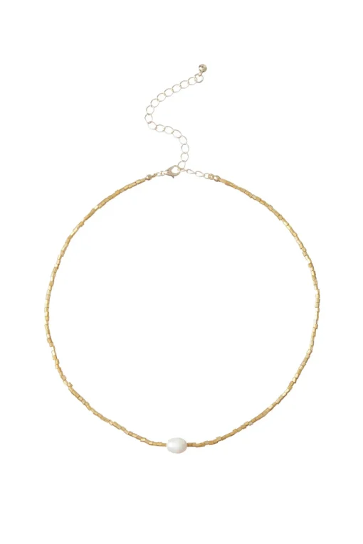 Beaded Pearl Necklace