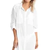 Crinkle Twill Beach Shirt Dress
