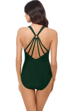 Drew Twist Front Plunge One Piece Swimsuit