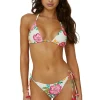 Embroidered Triangle Bikini Top
