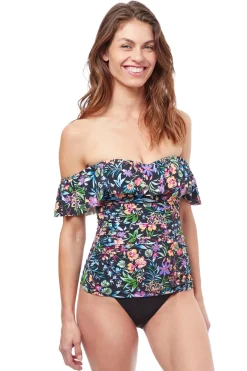 Flora Bandeau Tankini Top