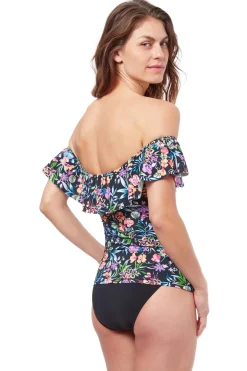 Flora Bandeau Tankini Top