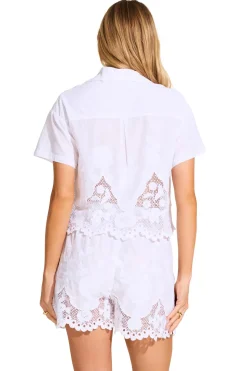 Flora Cropped Button Up Shirt