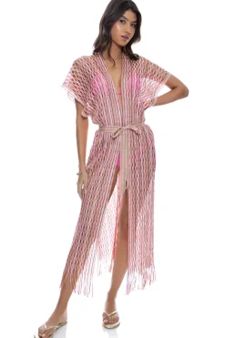 Fringe Long Kimono