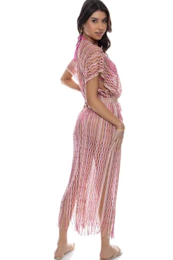 Fringe Long Kimono