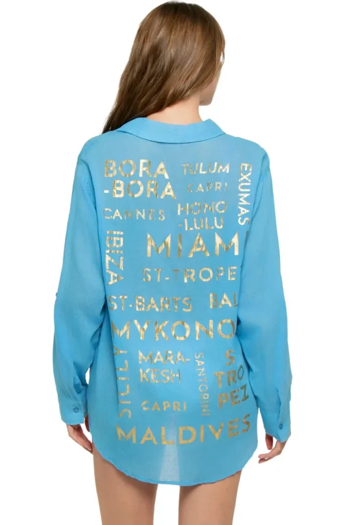 Graphic Shirt Dress