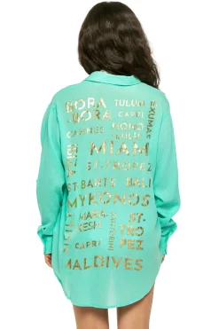 Graphic Shirt Dress