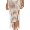 Lace-Up Multi Way Crochet Midi Skirt