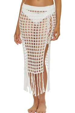 Lace-Up Multi Way Crochet Midi Skirt