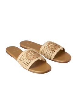 Meera Fishnet Slides