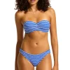 Mesh Effect Bandeau Bikini Top
