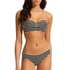 Mesh Effect Bandeau Bikini Top