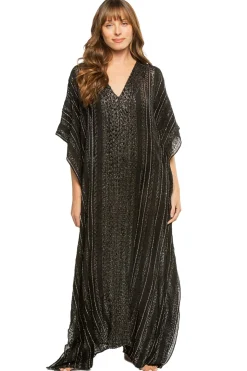 Metallic Weave Caftan