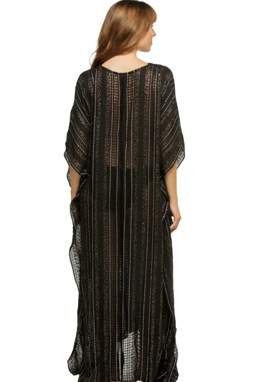 Metallic Weave Caftan