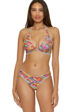Mira Banded Halter Bikini Top