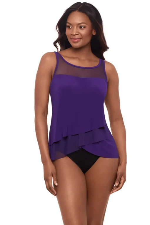 Mirage Mesh Tankini Top
