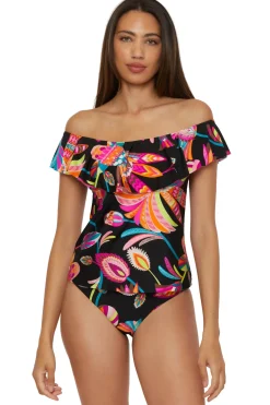 Off Shoulder Bandeau Tankini Top