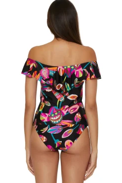 Off Shoulder Bandeau Tankini Top