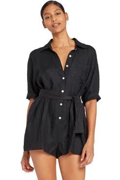 Playa Belted Waist Romper