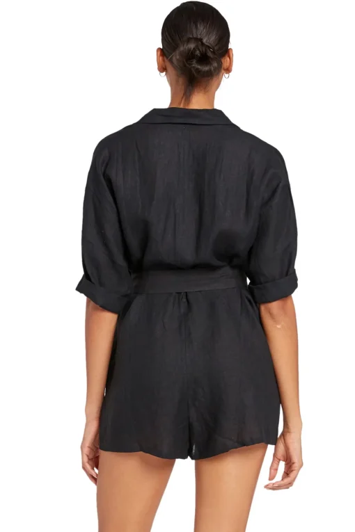Playa Belted Waist Romper