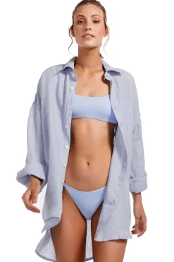 Playa Button Down Shirt Dress